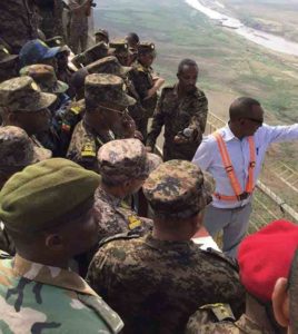 زيارة الوفد العسكري الأثيوبي للسد